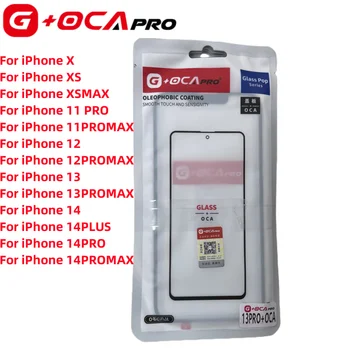 10buc G+OCA Original gaura de 1:1 pentru iPhone 12 13 11 14 plus pro max mini X XS XR MAX Sticlă+ OCA LCD Touch, Lentile de Înlocuiri