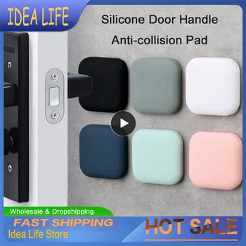 Silicon Mânerul Ușii Bare De Protectie Tampon Auto-Adezivă De Protecție Porte Pad Mut Ușă Dop De Perete Protector Pad Anti-Șoc Crash Pad
