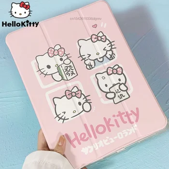 Sanrio Hello Kitty Cinnamoroll Ipad Caz De Protecție Pro 2020 2021 12.9 11 Inch Trei Ori Desene Animate Capac De Aer 2 3 Mini 4 5 6 Caz