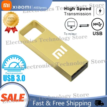 Xiaomi U Disk 2TB Metal de Înaltă Viteză Portabile Pen Drive USB 3.0 Calculator Laptop 1TB rezistent la apa Flash Drive USB de Tip C Adaptor