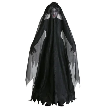 New Adult Halloween Cosplay Demon Fantomă Printesa Rochie Neagră Lich King Vampir Cosplay Costum Fantoma Mireasa Costum