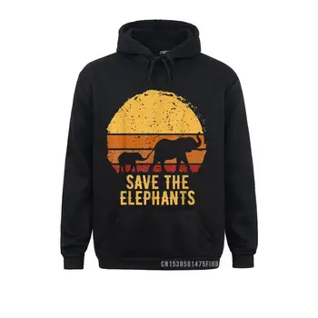 Salvați Elefanții Iubitor De Animale Cadou Hanorac 2021 Plaja Cu Maneca Lunga Bluze Ziua Recunoștinței Hoodies Pentru Femei Sportswears