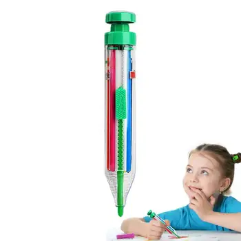 Creioane De Colorat De Rotație 8 În 1 Creioane Colorate Portabil 8 Color Retractabil Creioane Apăsarea Creion Creioane Pentru Copii Copii Baieti