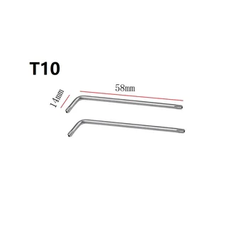 Rotiți Șurubul de Șurubelnițe Torx T30/T20/T25/T10/T15 2 Mod 2 buc/set Dimensiuni Mici Spanner Cheie din Aliaj de Oțel cu Cap Dublu