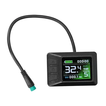Bicicleta Instrument Ecran Color Indicator de Baterie LCD7 Display 24V / 36V / 48V Cu Conexiune Impermeabil