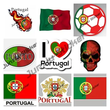 Creative Portugalia Pavilion Autocolant Auto PORTUGHEZ Porto P PVC Decal Amuzant Portugalia Flag Sticker pe Motociclete Accesorii Decorative