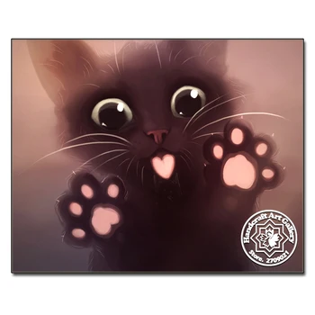 5D Diy Diamant Pictura Mozaic Pisica cruciulițe Pisică Neagră Minunat Animal lucru Manual Meserii Full Piața Diamant Broderie Desene animate