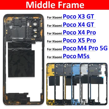 Noul corp Mijloc Rama Mijloc Placă de material Plastic Pentru Xiaomi Poco X3 X4 GT X4 X5 M4 m5-urile sunt Pro 4G 5G corp Mijloc Cu Buton de Volum
