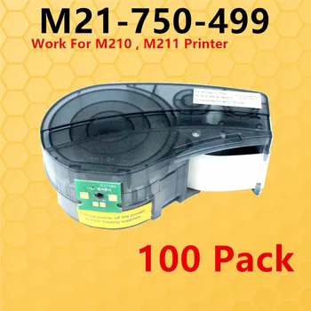 100PK M21-750-499 Noua Versiune cu CIP Înlocui Nailon Pânză de Etichete Cartuș de Bandă Cintas Pentru M210,M211 Imprimantă Portabil,19.1 mm