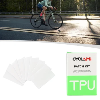 8pcs Biciclete TPU Ultra Light Tub Interior Anvelope Patch-uri Ultra-Transparent de lumină Biciclete Trusa de scule Lipici Anvelope Tuburi Interioare Instrument