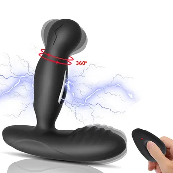 Anal Plug sex Masculin, Prostata pentru Masaj Vibrator Vibrator din Silicon Intarziere Ejaculare de sex Masculin Masturbator Adult Jucarii Sexuale pentru Barbati
