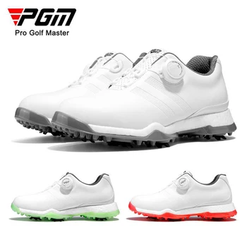PGM Nou Pantofi de Golf pentru Femei Super-rezistent la apa Buton Dantelă Pantofi de Sport de Golf Anti-alunecare, Știfturi Popcorn Mijlocul Unic pentru Femei Pantofi Casual