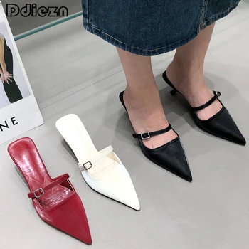 Femei Pompe De Sex Feminin Pantofi De Designer Tocuri Subtiri De Mare Nou In Moda 2023 Subliniat Toe Doamnelor Sandale Diapozitive Încălțăminte Catâri