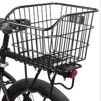 Din spate, Biciclete de Depozitare Coș de Metal fără Acoperire Accesorii pentru Biciclete Pliabile