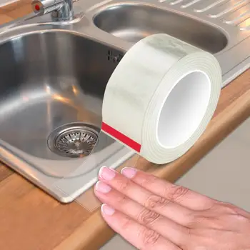 Bandă adezivă Transparentă Anti-mucegai Bandă rezistent la apa Toaleta Colț Linie Benzi Autocolant Bucătărie Accesorii pentru Baie