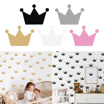 Coroana Autocolante De Perete Stil Nordic Dormitor Copii Decora Decalcomanii De Perete Princess Detașabil Copil De Cameră Decor De Perete 2023