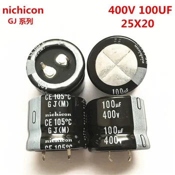 2 BUC/10BUC 100uf 400v Nichicon GJ 25x20mm 400V100uF Snap-in PSU Condensator
