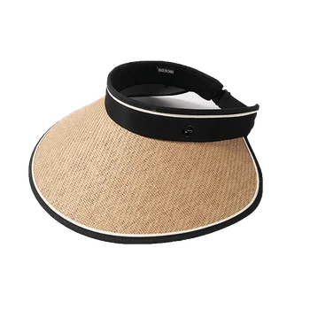 Mare Refuz De Vară Protectie Uv Air Top Soare Pălărie De Protecție De Sex Feminin Palarie De Soare De Soare-Dovada Pălărie De Paie Acopere Fata Pliabil Paie