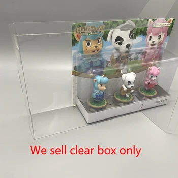 Animale de COMPANIE caseta de protecție Pentru Animale de Pădure amiibo triplu set transparent display box cutie de depozitare cutie de colectare
