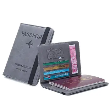 Documentul RFID Blocking Organizator Cazul Accesorii de Voiaj ID Card Bancar Pașaport Pașaport Carte Cover Portofel Caz Deținător de Pașaport