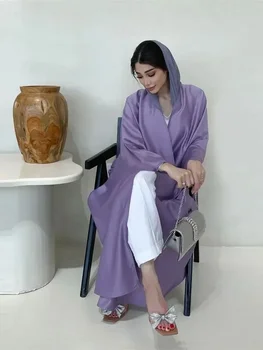 Ramadan Kimono Deschis Cardigan Halat Djellaba Femme Musulmane Abaya Rugăciune Haine Femei Kaftans Arabă Turcia Islamică Rochie Musulman