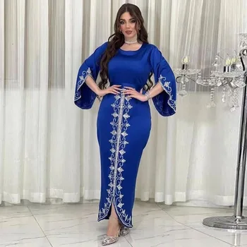 Maroc Rochie de Petrecere Abaya Dubai Rochii de Seara de Lux pentru Femei Jalabiya Arabia Nunta Caftan Halat de Moda Musulmană Arabă Abayas