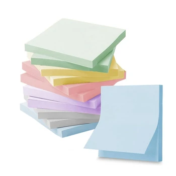 12 Piese Super Sticky Notes Morandi Culori, Ambalaj În Vrac Superior De Aderență Eco-Friendly, Portabil, Perfect