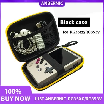 Geanta neagra de Anbernic RG35XX pentru RG353V Retro Handheld Joc de Jucător Negru Cazul Consolă de jocuri Video Portabil Mini Geanta