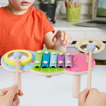 2 Bucati Montessori Instrument De Percuție De Învățare Timpurie Coordonarea Ochi-Mana