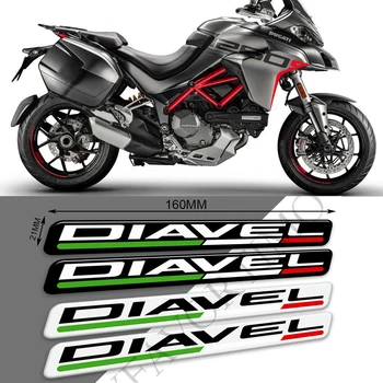 Pentru Ducati Diavel 1260S V2 V4 Rezervor Tampon Protector Carenaj Motocicleta Autocolante Emblema Logo-ul Fender Parbriz mânerul din