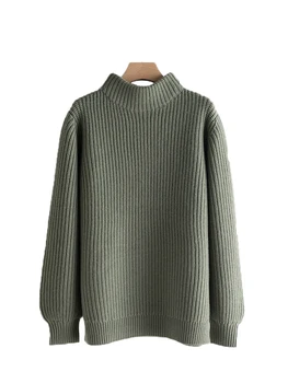 De înaltă gât pulover de moda casual, simplu, versatil, confortabil 2024 toamna si iarna noi 1225
