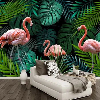 Dimensiune particularizată Murale 3D Tapet pentru Perete Europene Tropicală Flamingo Pastorală Living TV de Fundal Pictura pe Perete