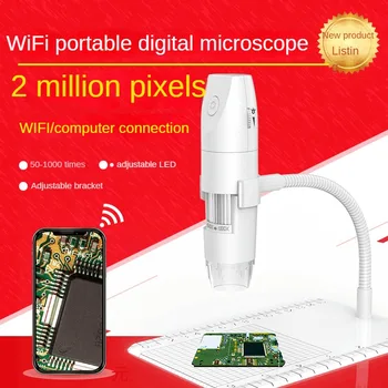 Noul 1080 p hd wifi wireless de înaltă definiție microscop digital microscop electronic de 50-1000 ori