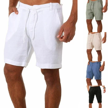 Barbati pantaloni Scurți de Vară de Culoare Solidă pantaloni Scurți de Sport de Barbati Casual de Talie Mare Sport