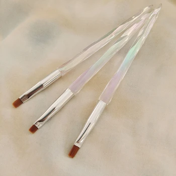 Set Unghii arta perie magie de culoare aurora transparent rod stilou cu cap plat pictat gradient trage o linie de creion de manichiura instrument de consumabile