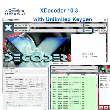 Noi XDecoder 10.3 Remover cod de eroare DTC OFF a Șterge Software-ul Dezactiva Eroare pe DTCRemover pentru mai multe Laptop-uri