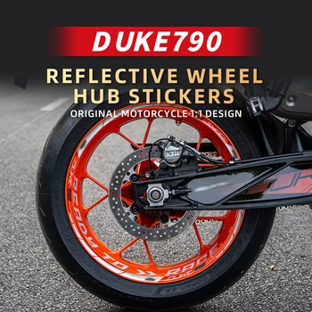 Folosit Pentru KTM DUKE 790 Motocicleta Butuc Roata Autocolante Decorare Biciclete Accesorii Reflectorizante de Siguranță Autocolant Motor Rim Refit Decalcomanii