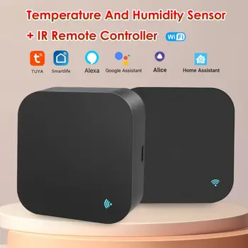 Tenky Wifi Temperatură Și Umiditate Senzor + Controler de la Distanță IR Inteligent Scena Hidraulic T&H Metru de Lucru Cu Alexa/Google Asistent