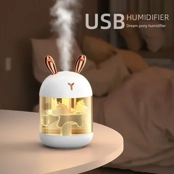 Desktop mic dormitor aer Spray creativ cai de vis de vacanță mic cadou Nou iepure drăguț usb mini umidificator acasă tăcut
