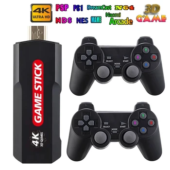 X2 Joc Video Stick 4k Consola cu HDMI Compatibil Controler Built-in 40000+Clasic 64GB Retro Jocuri Pentru PS1/FC/GBA Băiat de Cadouri