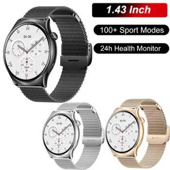 2023 Nou de apelare Bluetooth ceas inteligent bărbați 1.43 Inch Ecran Sport Ceasuri Smartwatch pentru Nokia X6 6.1 Plus Ulefone Power Armor 13
