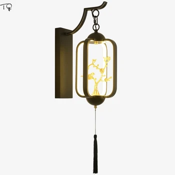 Chineză Tradițională Zen Art Lampă De Perete Bird Lumina Creativ Decorativ De Perete Sconces Camera De Zi Dormitor Noptieră Coridor Casa De Ceai