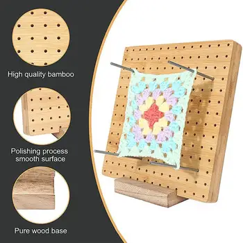 Din lemn, Croseta Blocarea Bord Reutilizabile de Mana Tricotat Blocarea Mat Set pentru Tricotat de Bunica Pătrate Iubitorii de lucru Manual
