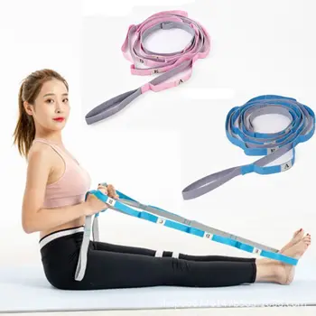 Non-Elastic 2.5 m Intindere Curea Noua de Nailon cu Litere Pilates Yoga Curele de Gimnastica 12 Bucle Întinde Banda