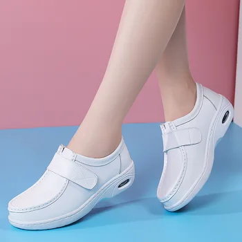 2023 Noi Adidași Confortabil Moale Jos Asistenta Alb Pantofi Femei Mocasini Respirabil Non-alunecare de Muncă de Mers pe Mama Pantofi