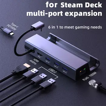 Pentru ROG ALIAT 6-în-1 de Aburi Punte, Consola de jocuri Dock Suport PD Încărcare 4K Multi-Funcție Docking Station HDMI, USB3.0 Rețea