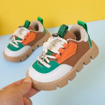 Sport copii Pantofi de Moda PU Respirabil Băieți Adidași de Primavara Toamna pentru Copii Fete Pantofi de Alergare în aer liber