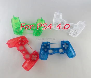 1 BUC PENTRU PS4 V2 Controller Custom Clar Transparent Coajă de Locuințe Acoperi Caz de Reparații Mod Kit Pentru Sony Playstation4 JDS 040 040 JDM