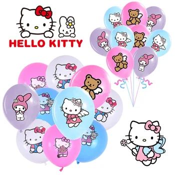 Sanrio Hello Kitty 12 țoli Latex, Baloane Copii Petrecere Decoratiuni de Desene animate Drăguț pentru Băieți și Fete Petreceri Consumabile Cadouri Jucarii
