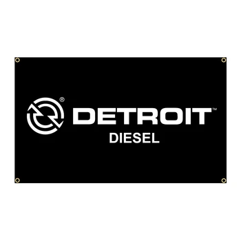 90x150cm Detroits Diesel Truck Pavilion Banner Decorare FLAGCORE